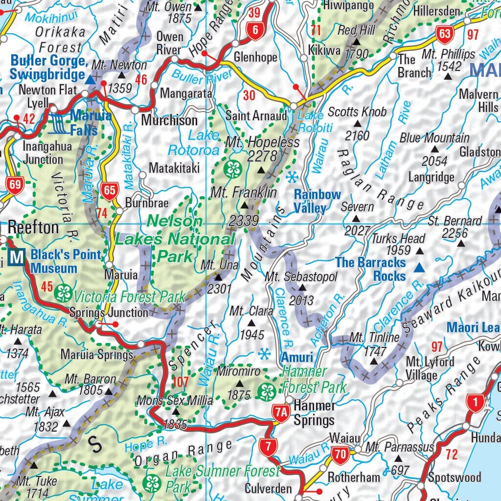 Carte routière n° 790 - Nouvelle-Zélande | Michelin carte routière Michelin