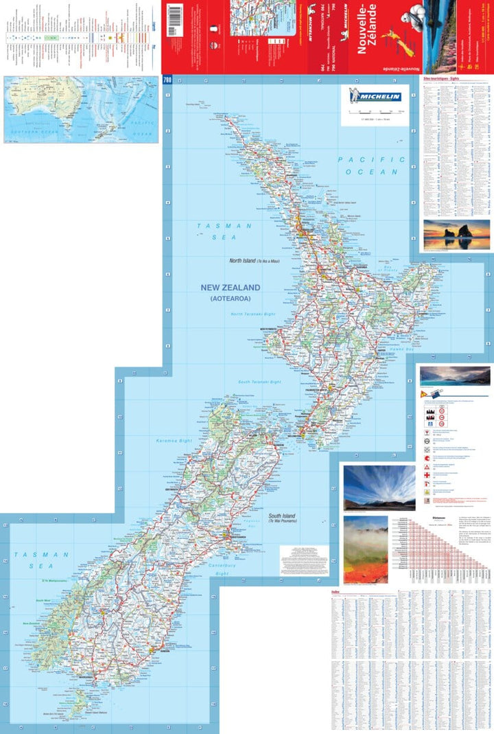 Carte routière n° 790 - Nouvelle-Zélande | Michelin carte pliée Michelin 