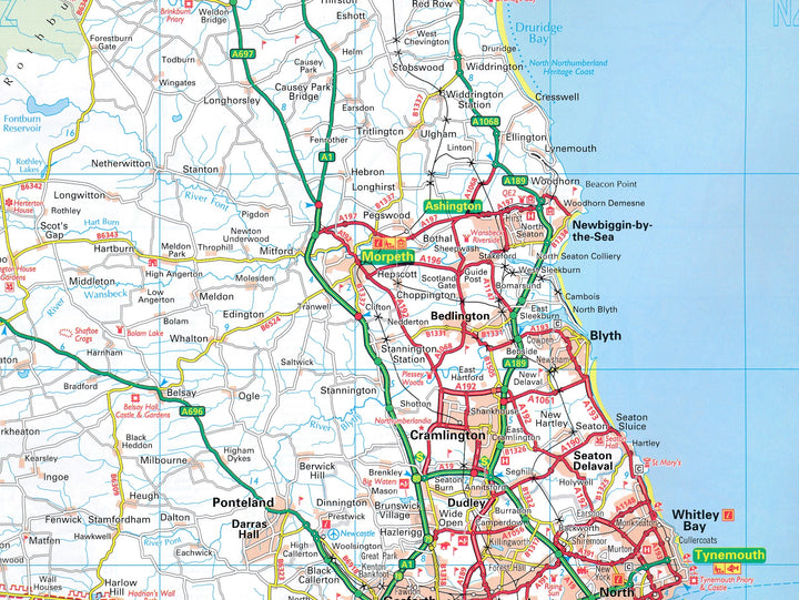 Carte routière n° 8 - Angleterre Nord & Ecosse Sud | AA Publishing carte pliée AA Publishing 
