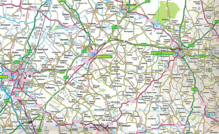 Carte routière n° 8 - Sud-est de l'Angleterre & Londres | Ordnance Survey - Road carte pliée Ordnance Survey 