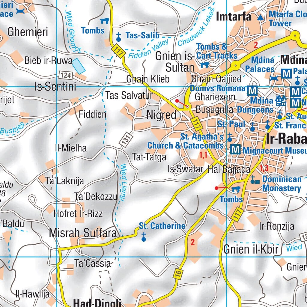 Carte routière n° 801 - Malte | Michelin carte routière Michelin