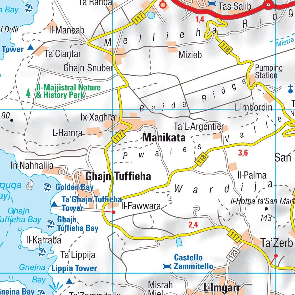 Carte routière n° 801 - Malte | Michelin carte routière Michelin