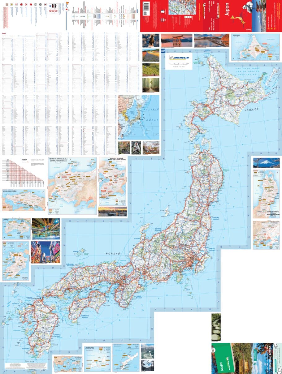 Carte routière n° 802 - Japon | Michelin carte routière Michelin