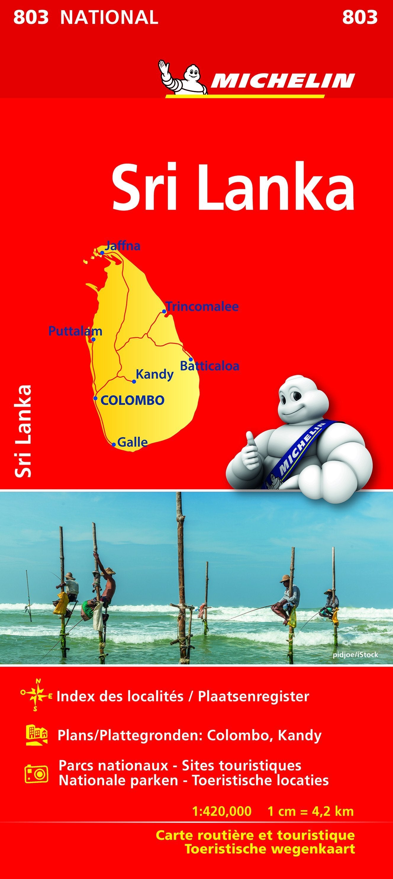 Carte routière n° 803 - Sri Lanka | Michelin carte routière Michelin