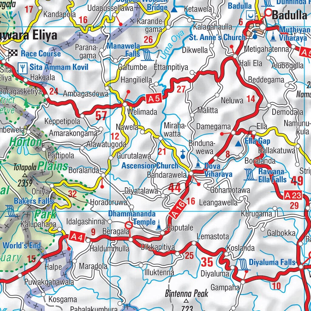 Carte routière n° 803 - Sri Lanka | Michelin carte pliée Michelin 