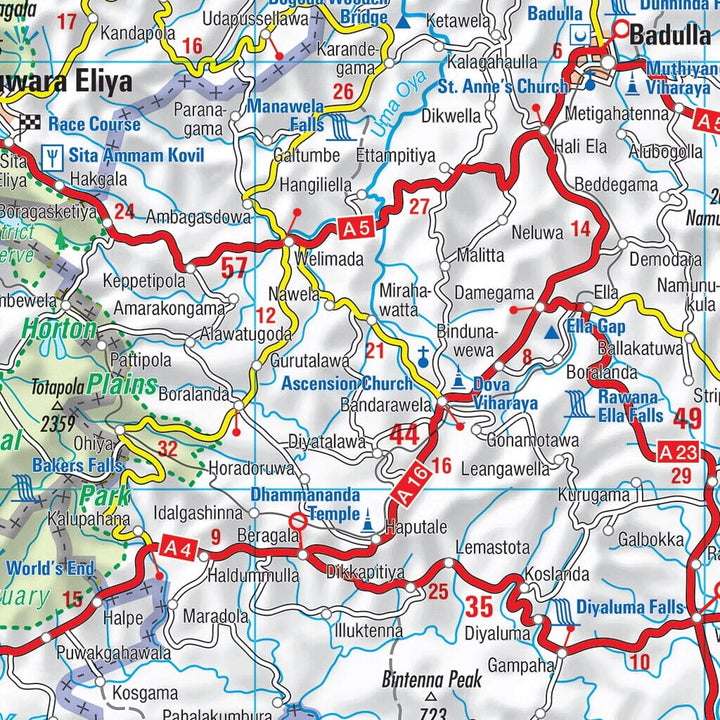 Carte routière n° 803 - Sri Lanka | Michelin carte pliée Michelin 