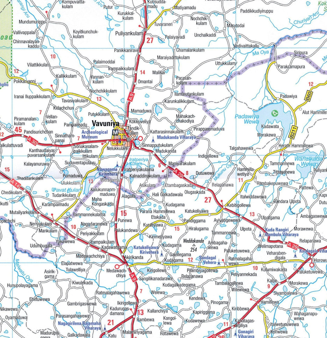 Carte routière n° 803 - Sri Lanka | Michelin carte pliée Michelin 