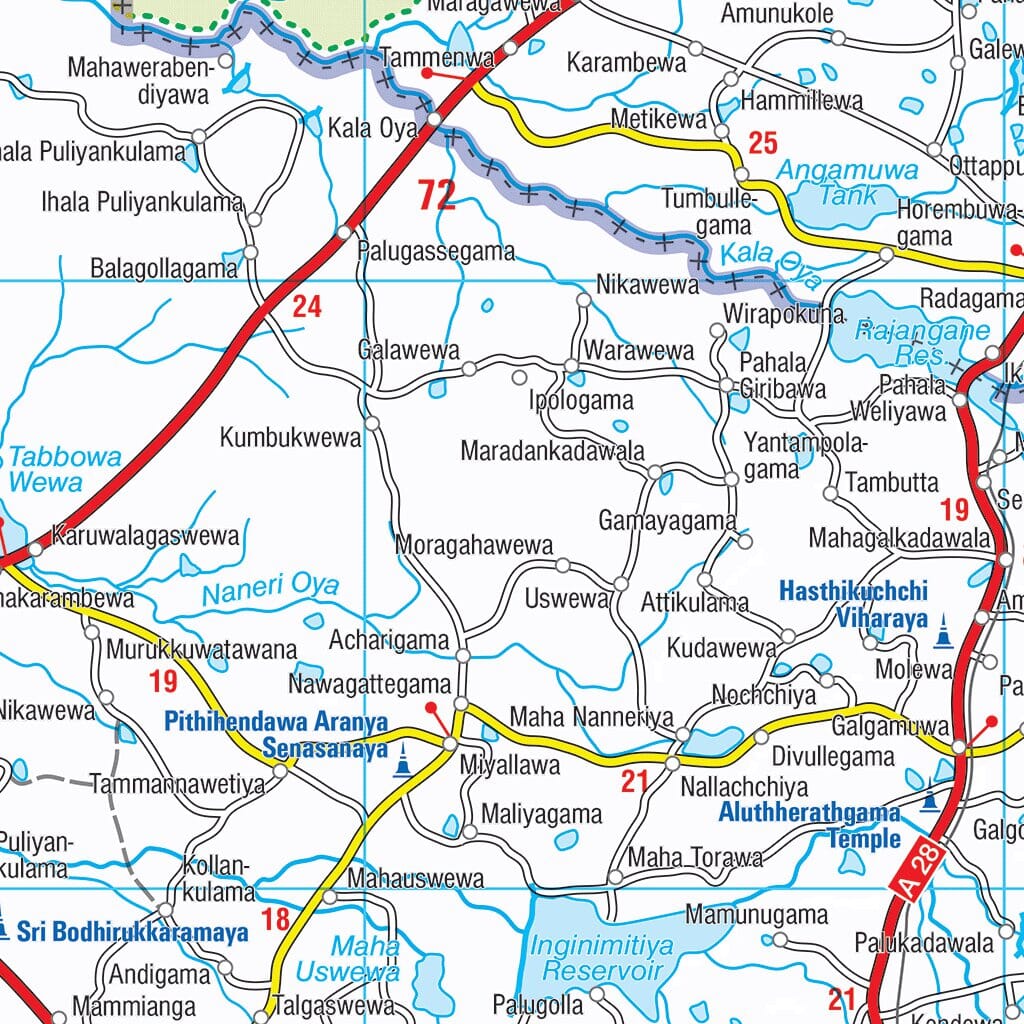 Carte routière n° 803 - Sri Lanka | Michelin carte routière Michelin