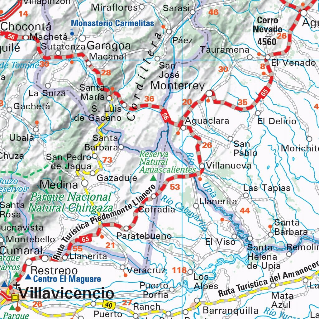 Carte routière n° 806 - Colombie | Michelin carte routière Michelin