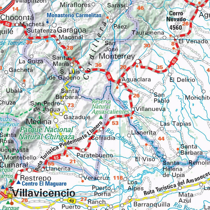 Carte routière n° 806 - Colombie | Michelin carte pliée Michelin 