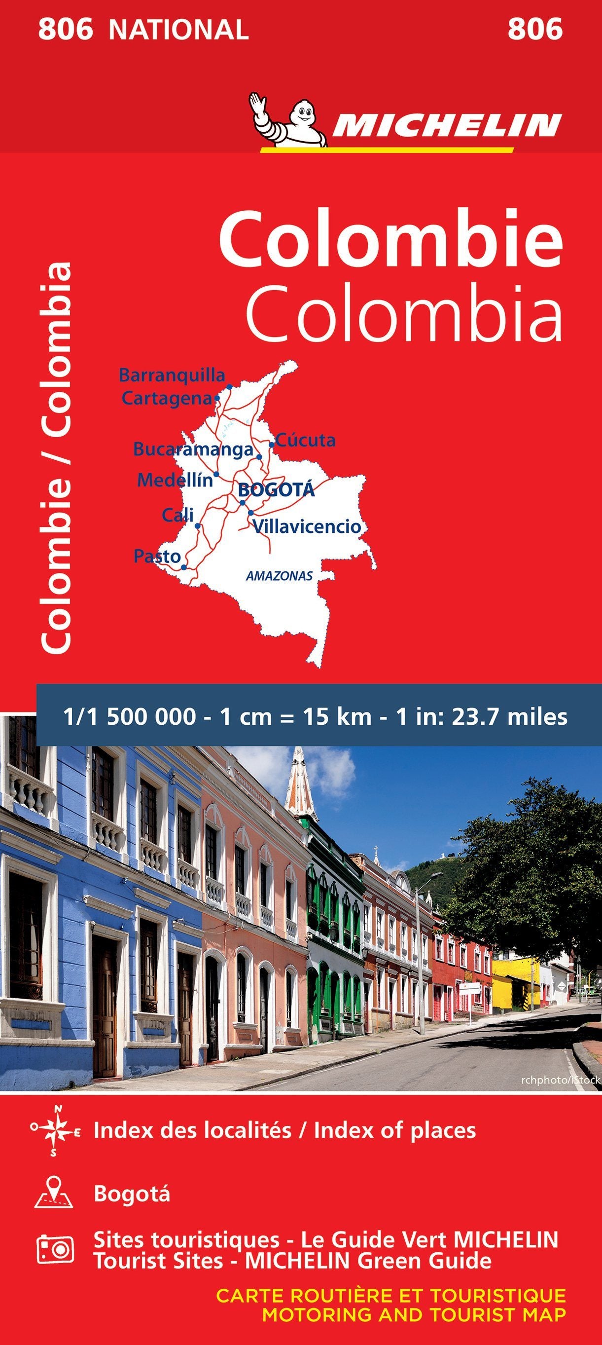 Carte routière n° 806 - Colombie | Michelin carte routière Michelin