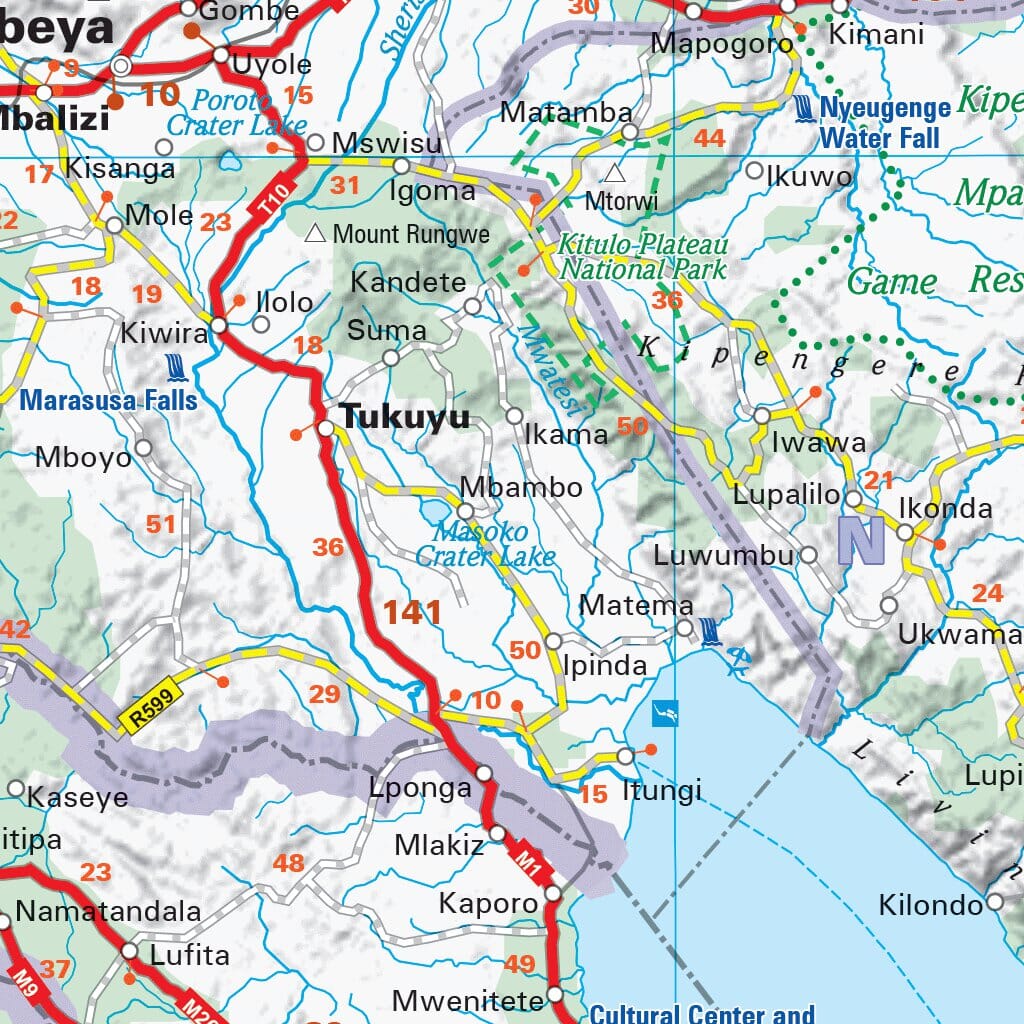 Carte routière n° 810 - Tanzanie & Zanzibar | Michelin carte routière Michelin