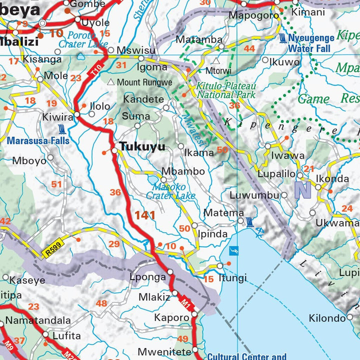 Carte routière n° 810 - Tanzanie & Zanzibar | Michelin carte pliée Michelin 