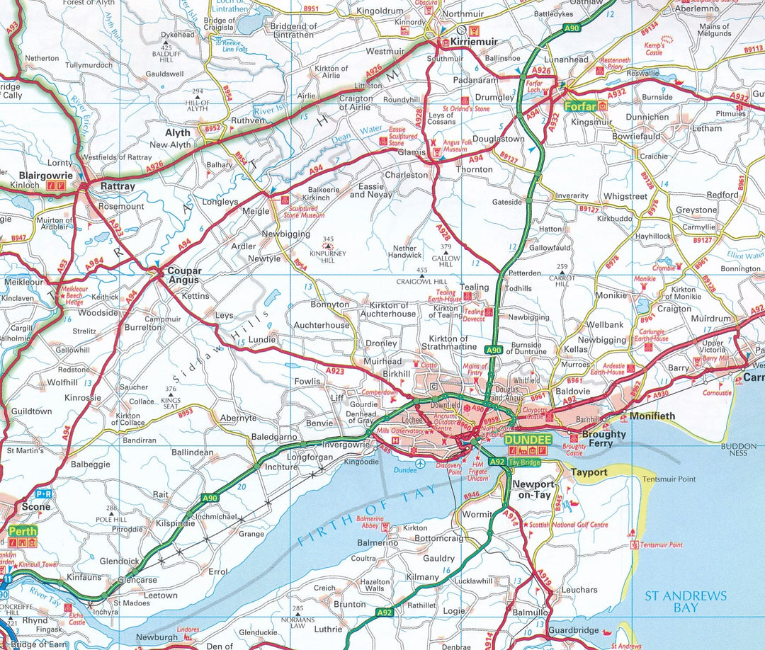 Carte routière n° 9 - Ecosse | AA Publishing carte pliée AA Publishing 
