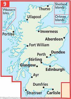 Carte routière n° 9 - Ecosse | AA Publishing carte routière AA Publishing