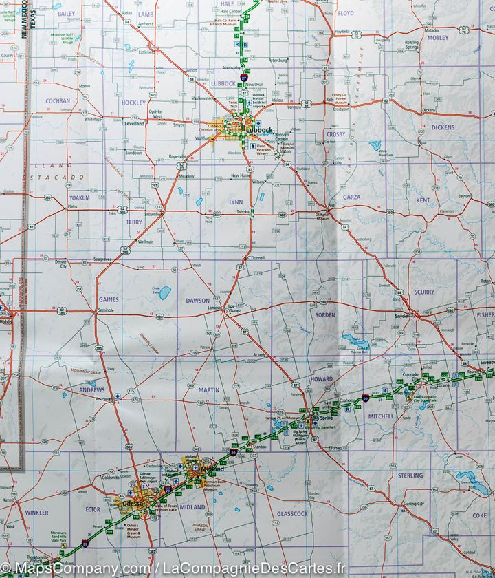 Carte routière n° 9 - Texas | Hallwag carte pliée Hallwag 