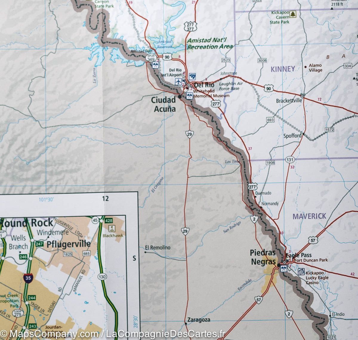 Carte routière n° 9 - Texas | Hallwag carte routière Hallwag