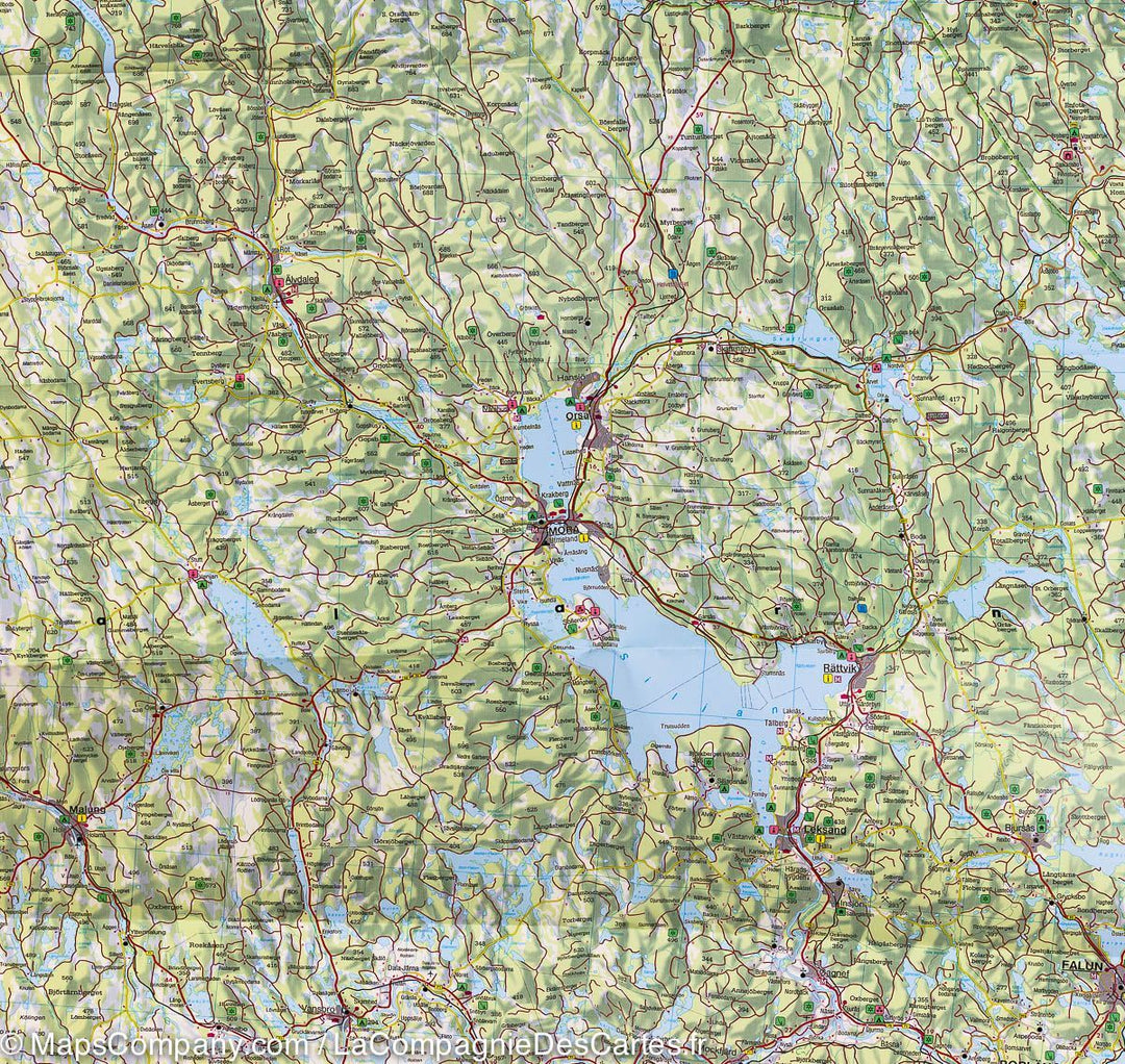 Carte routière de la Suède Centrale, #4 | Freytag & Berndt - La Compagnie des Cartes