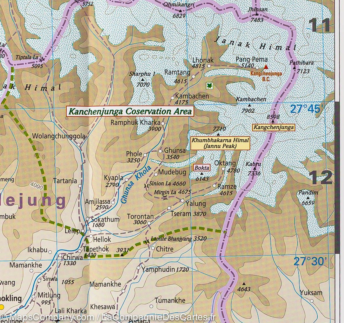 Carte routière - Népal | Reise Know How carte routière Reise Know-How