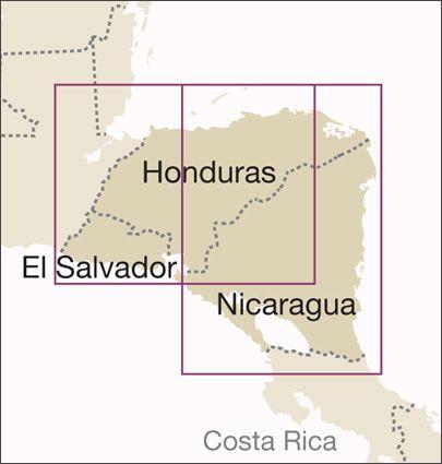 Carte routière - Nicaragua, Honduras & Salvador | Reise Know How carte routière Reise Know-How