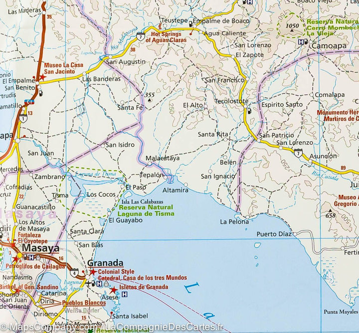 Carte routière - Nicaragua, Honduras & Salvador | Reise Know How carte pliée Reise Know-How 