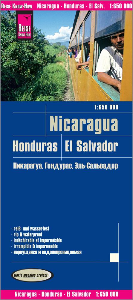 Carte routière - Nicaragua, Honduras & Salvador | Reise Know How carte routière Reise Know-How