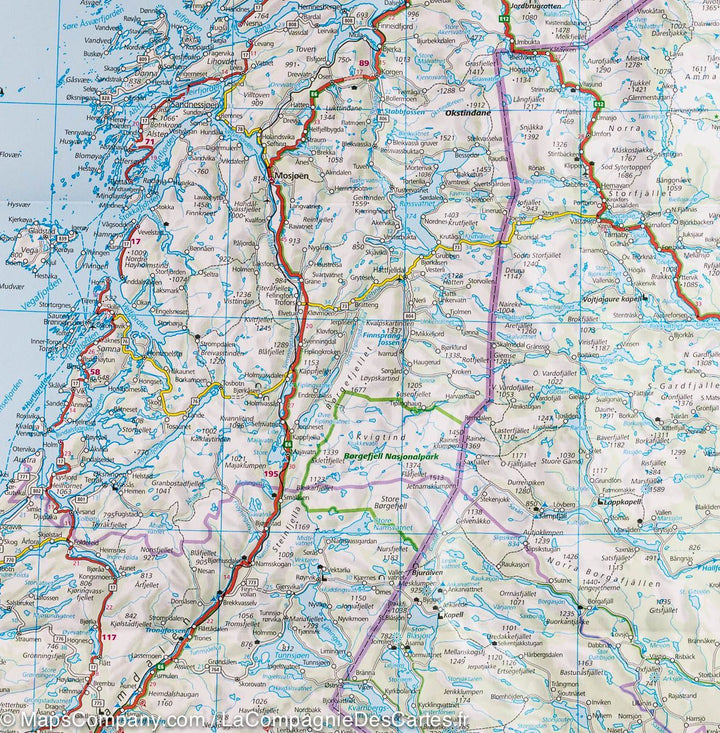 Carte routière - Norvège | Hallwag carte pliée Hallwag 