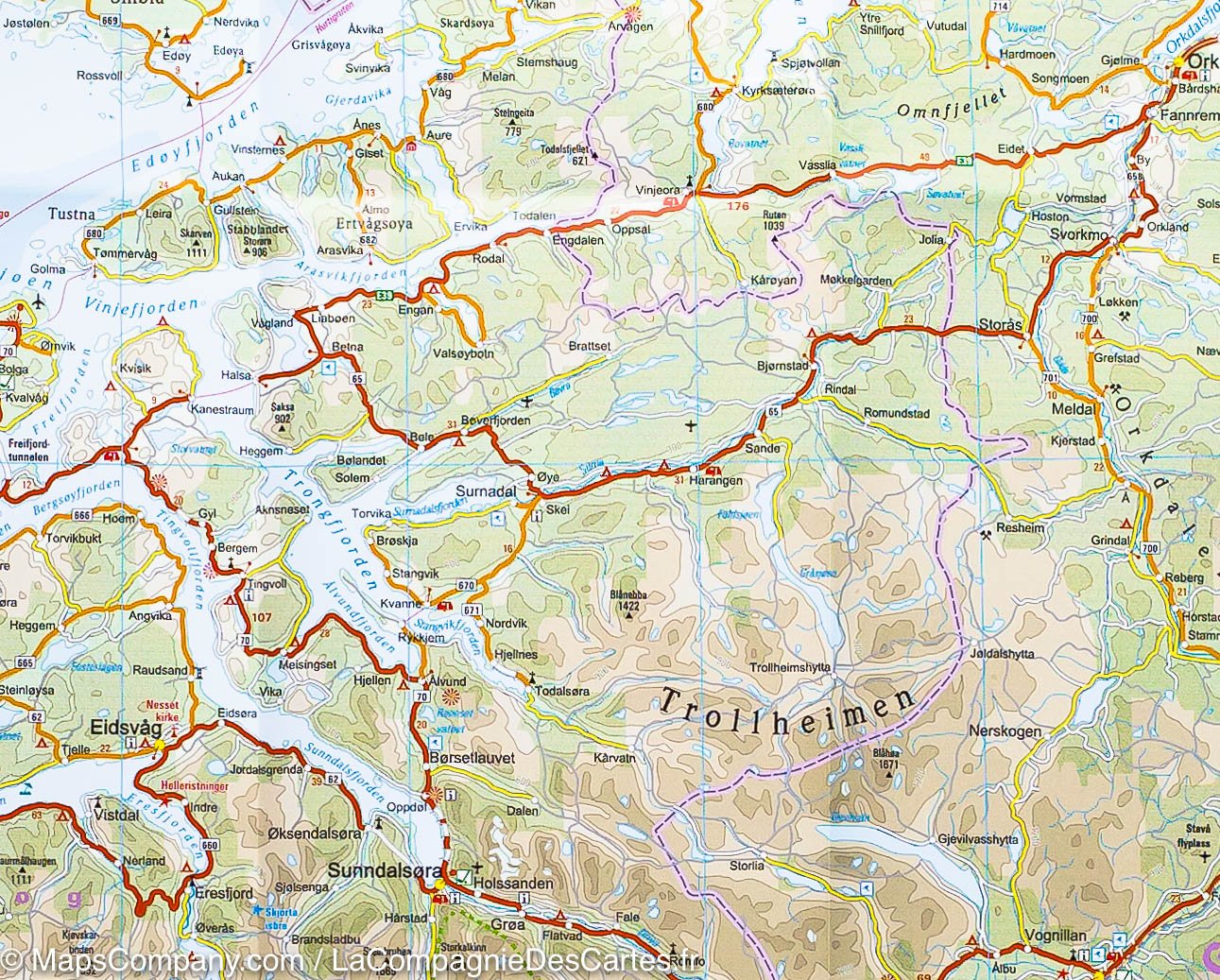 Carte routière - Norvège Sud | Reise Know How carte routière Reise Know-How