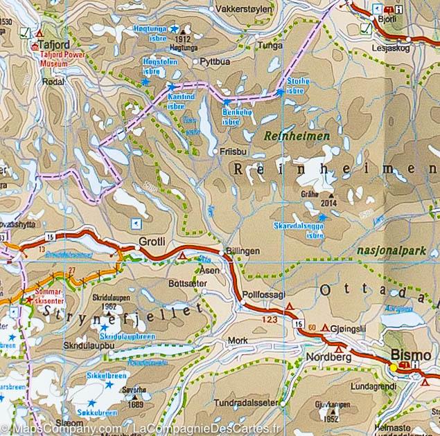 Carte routière - Norvège Sud | Reise Know How carte routière Reise Know-How