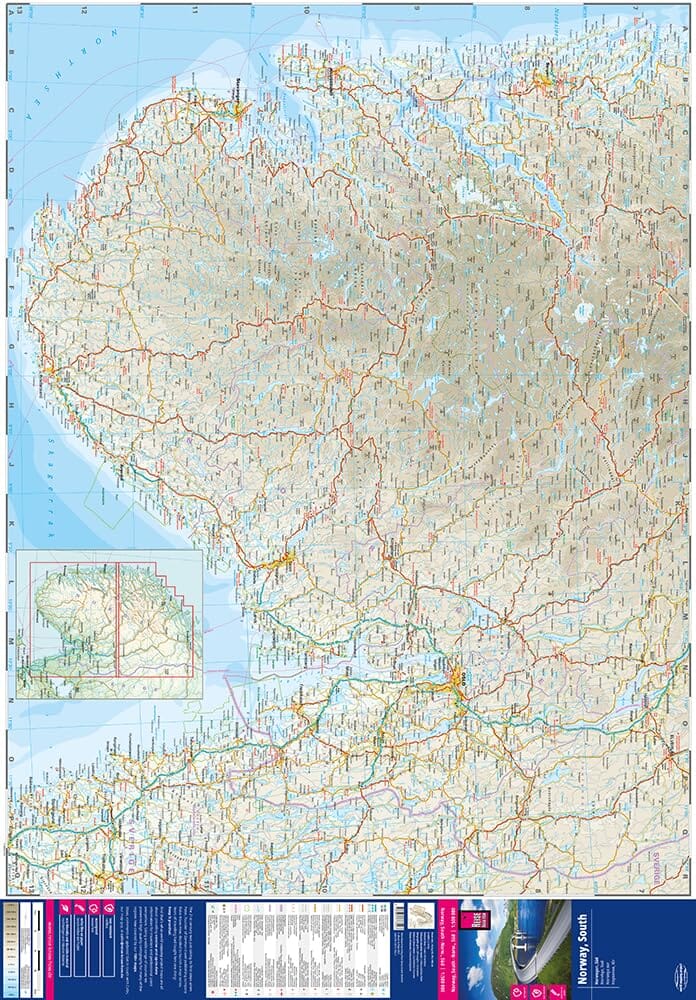 Carte routière - Norvège Sud | Reise Know How carte routière Reise Know-How