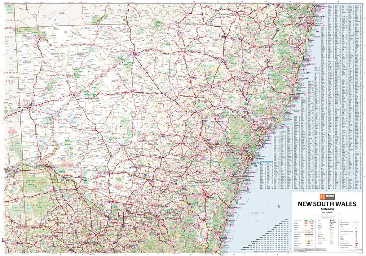 Carte routière - Nouvelle Galles du Sud (Australie) | Hema Maps carte routière Hema Maps