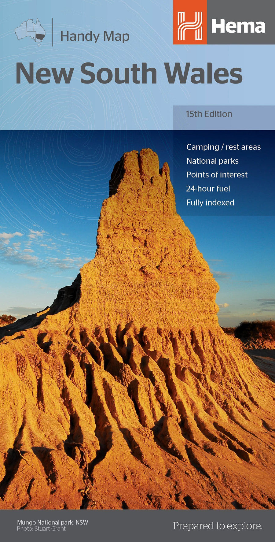 Carte routière - Nouvelle Galles du Sud (Australie) | Hema Maps carte pliée Hema Maps 