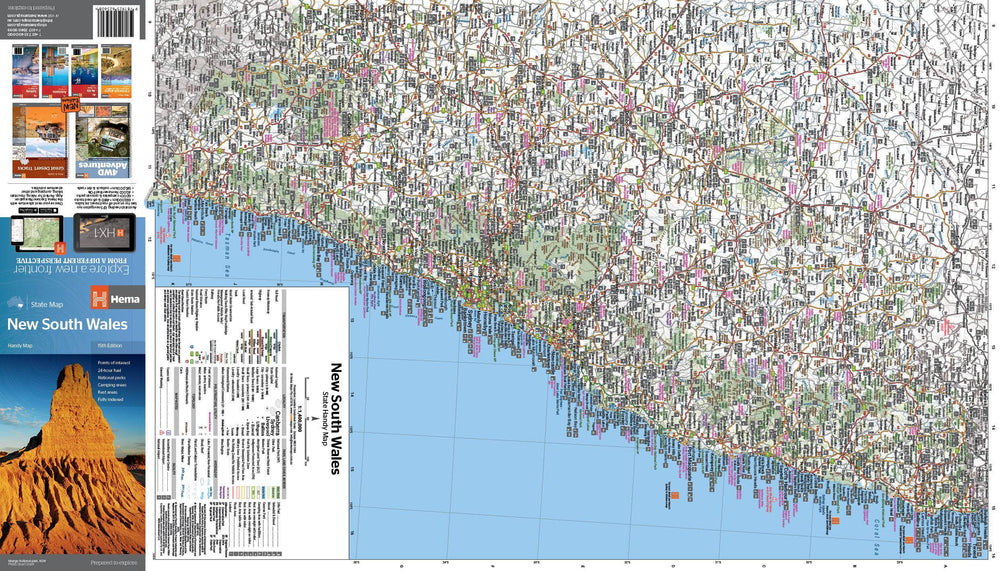Carte routière - Nouvelle Galles du Sud (Australie) | Hema Maps carte pliée Hema Maps 
