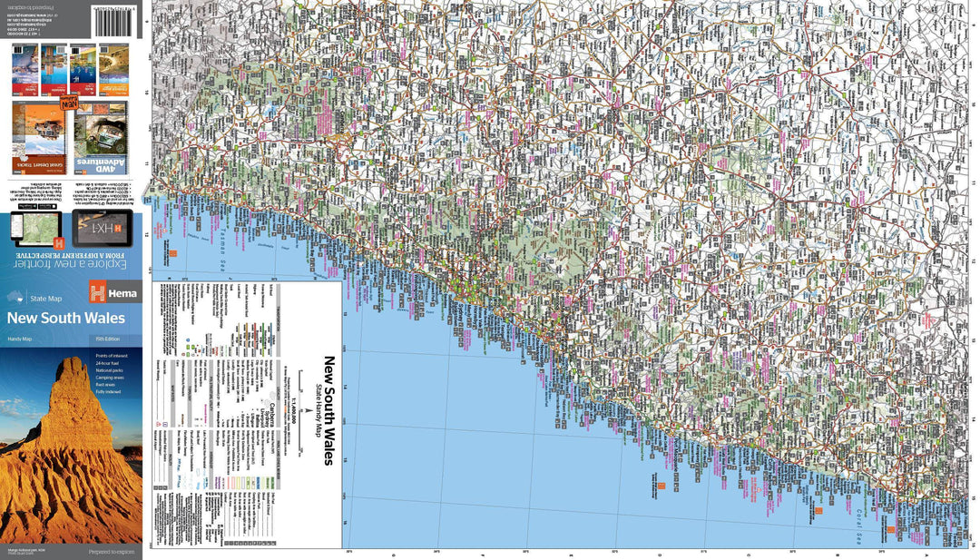 Carte routière - Nouvelle Galles du Sud (Australie) | Hema Maps carte pliée Hema Maps 