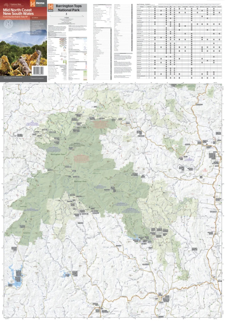 Carte routière - Nouvelle Galles du Sud, Mid North Coast (Australie) | Hema Maps carte pliée Hema Maps 
