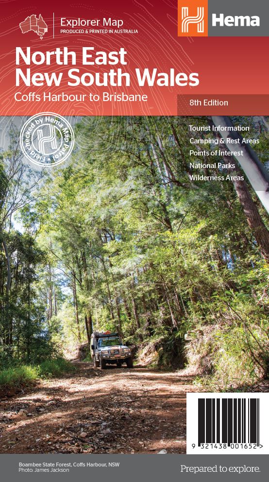 Carte routière - Nouvelle Galles du Sud, Nord-est (Australie) | Hema Maps carte routière Hema Maps