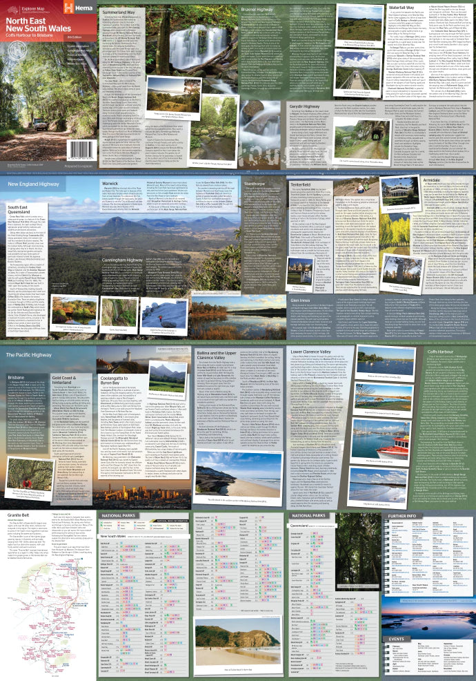 Carte routière - Nouvelle Galles du Sud, Nord-est (Australie) | Hema Maps carte routière Hema Maps