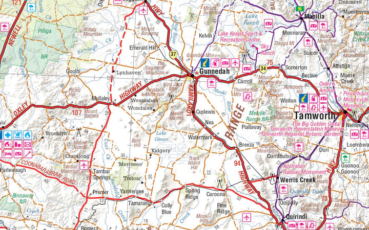 Carte routière - Nouvelle Galles du Sud Outback (Australie) | Hema Maps carte routière Hema Maps
