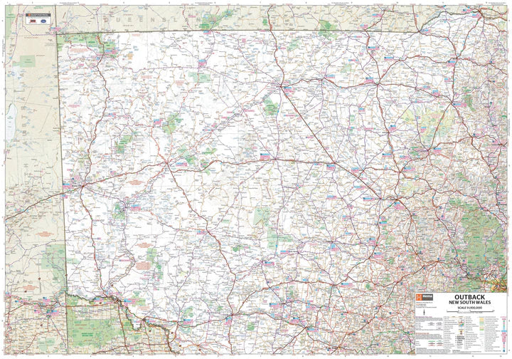 Carte routière - Nouvelle Galles du Sud Outback (Australie) | Hema Maps carte pliée Hema Maps 