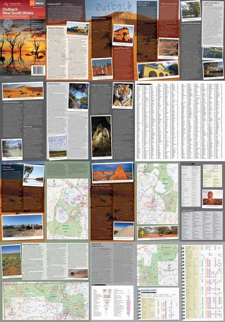 Carte routière - Nouvelle Galles du Sud Outback (Australie) | Hema Maps carte routière Hema Maps