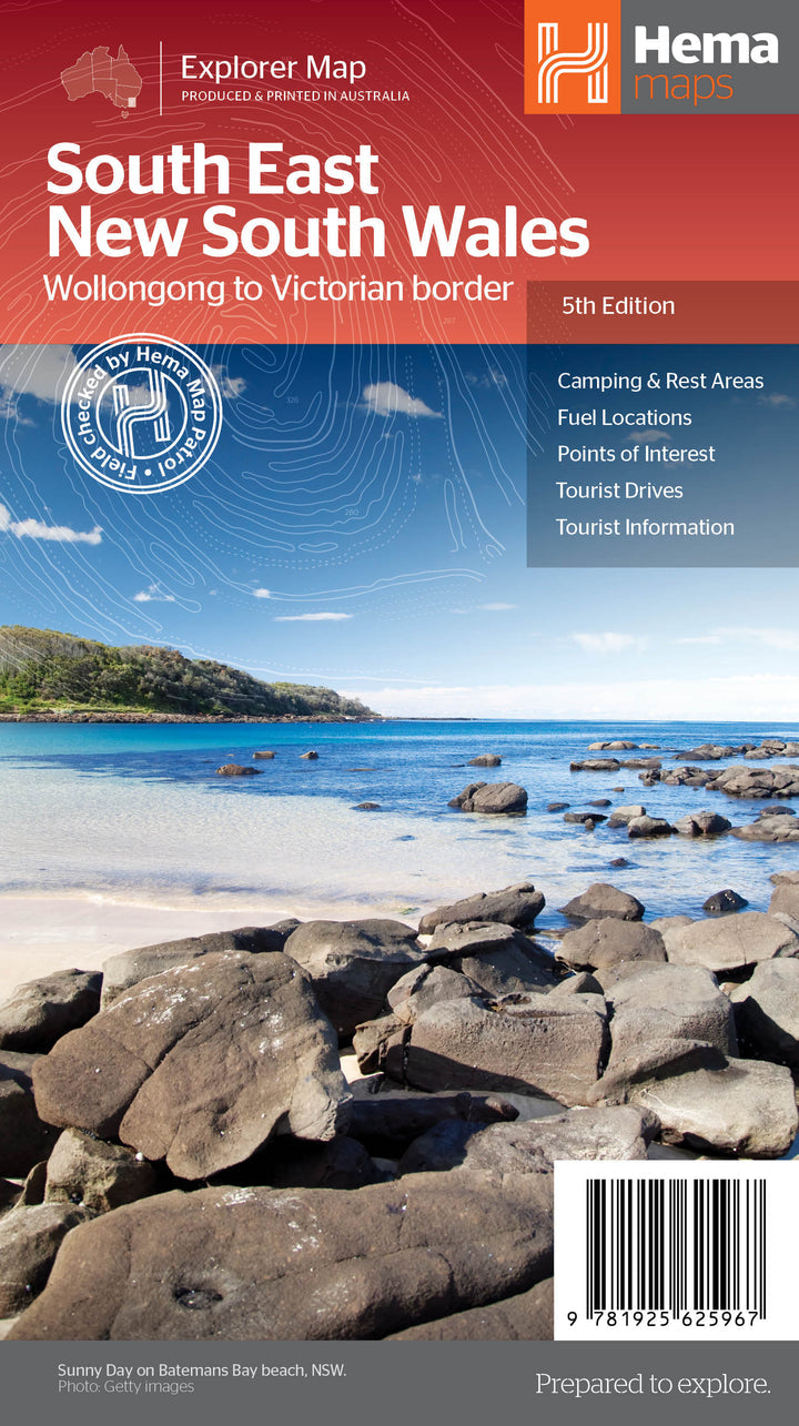 Carte routière - Nouvelle Galles du Sud, Sud-est (Australie) | Hema Maps carte routière Hema Maps