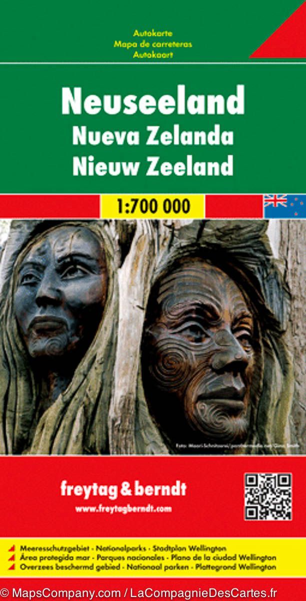 Carte routière - Nouvelle Zélande | Freytag & Berndt carte pliée Freytag & Berndt 