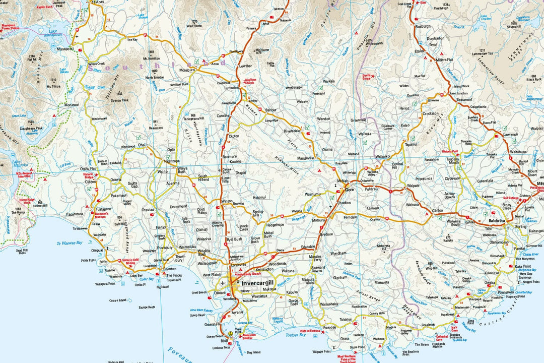 Carte routière - Nouvelle Zélande : île du Sud | Reise Know How carte pliée Reise Know-How 