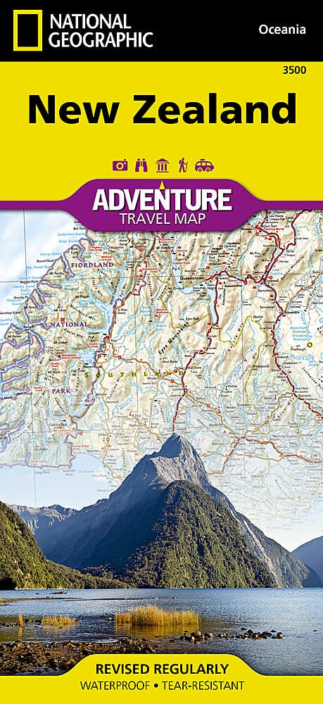 Carte routière - Nouvelle Zélande | National Geographic carte pliée National Geographic 