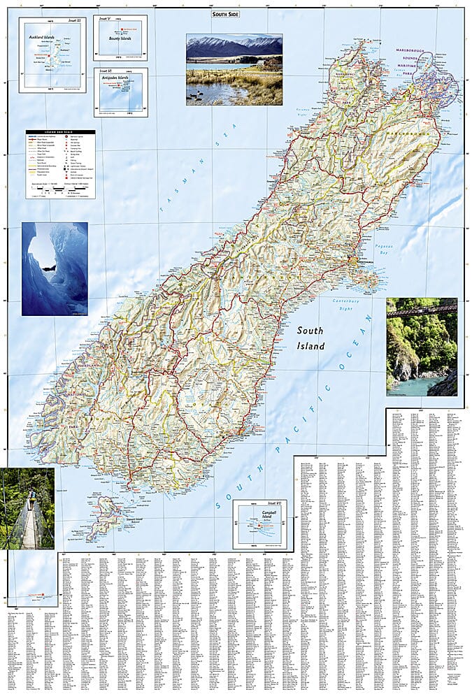Carte routière - Nouvelle Zélande | National Geographic carte pliée National Geographic 
