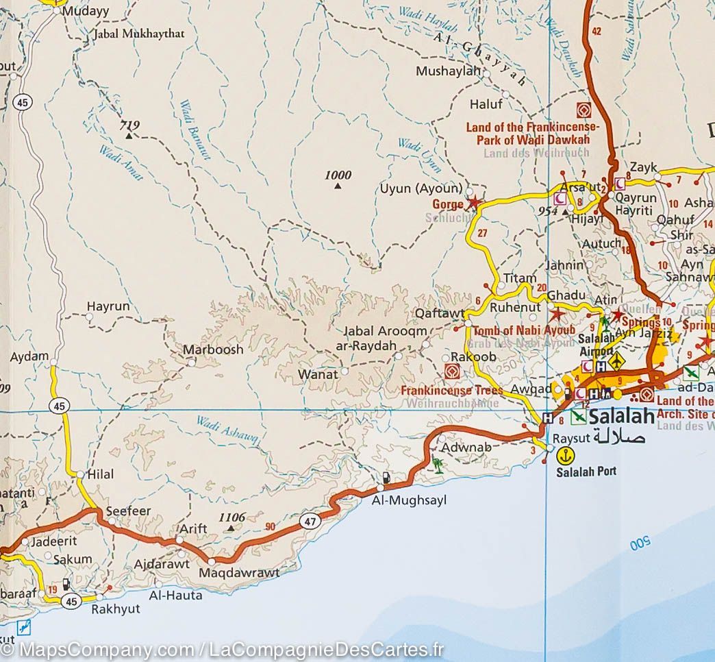 Carte routière - Oman | Reise Know How carte routière Reise Know-How