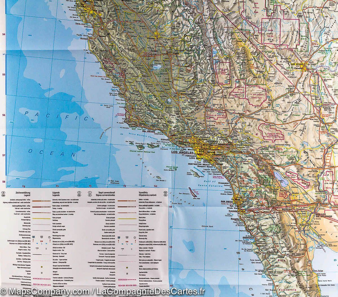 Carte routière - Ouest des USA | IGN carte pliée IGN 