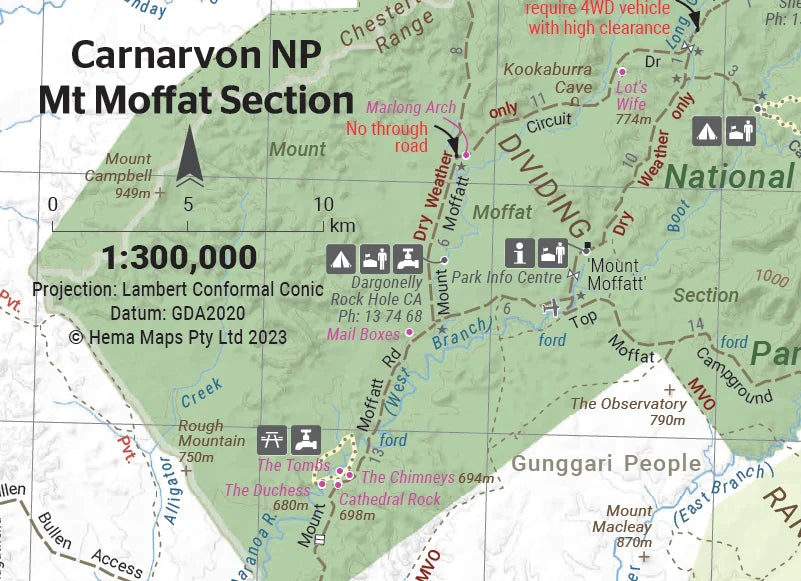 Carte routière - Outback Queensland (Australie) | Hema Maps carte routière Hema Maps