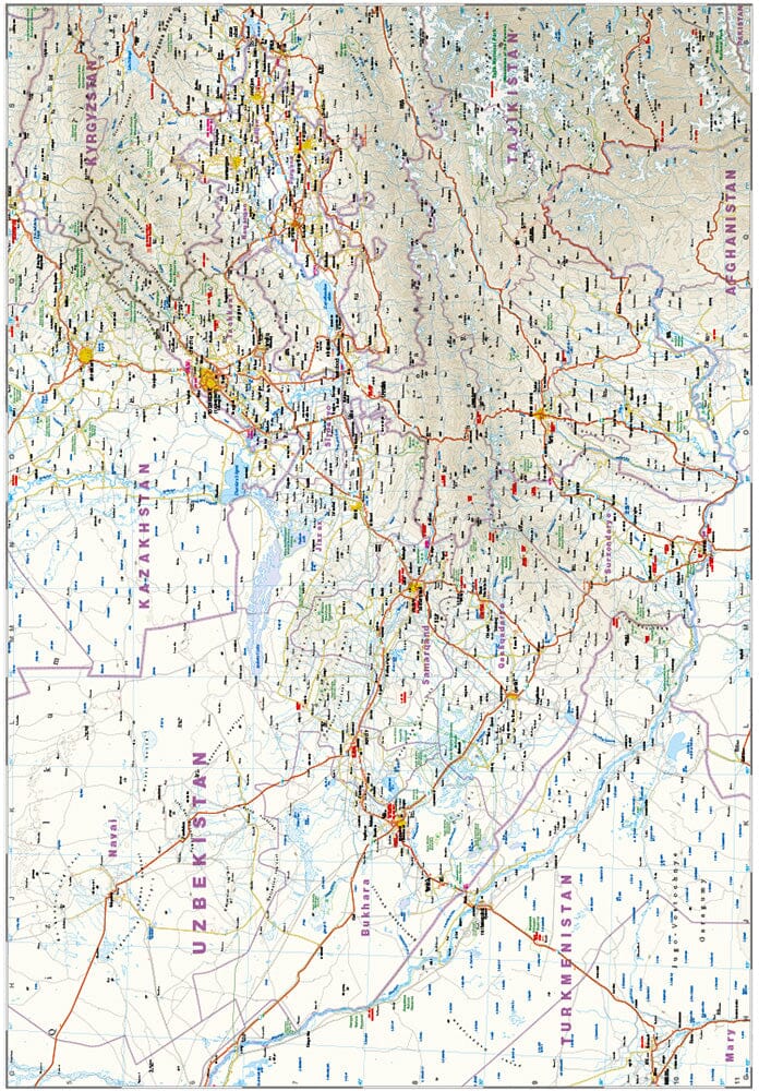 Carte routière - Ouzbékistan | Reise Know How carte routière Reise Know-How