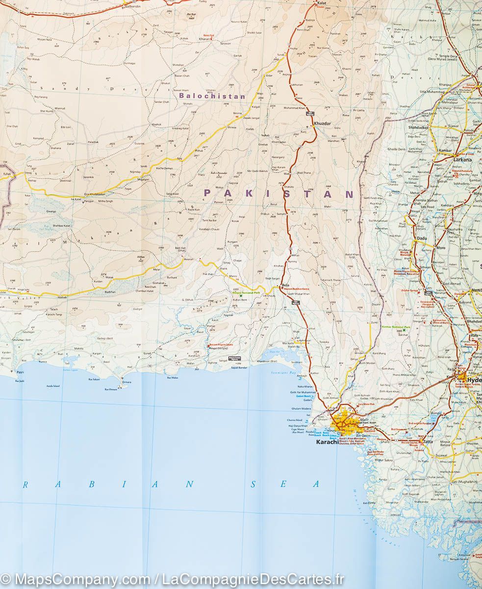 Carte routière - Pakistan | Reise Know How carte routière Reise Know-How